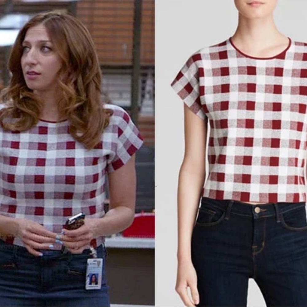 Seblyn Stonemarl Top in Beetroot by Theory